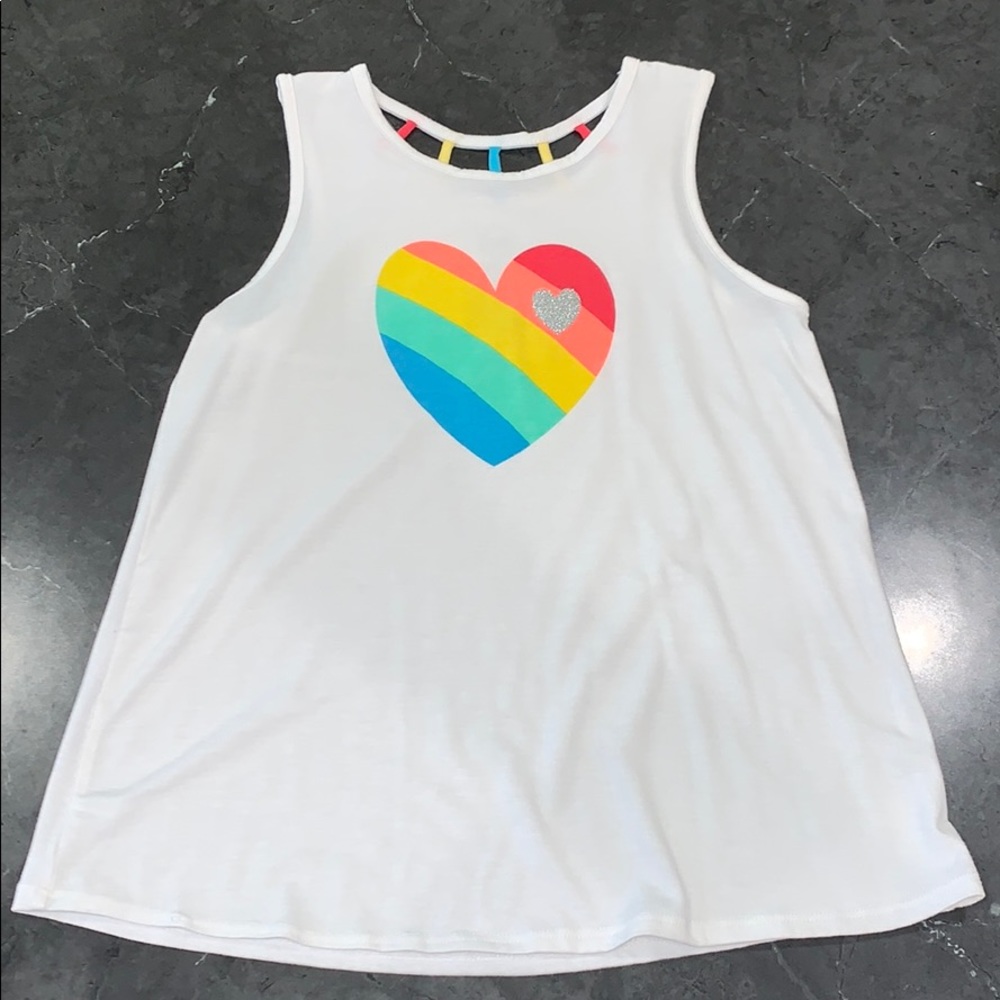 NWOT 🌈 ❤️Rainbow heart ❤️ 🌈 Tank 14/16